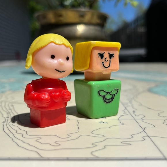 Vintage Blonde Little People Figurines (pair) - Picture 1 of 5